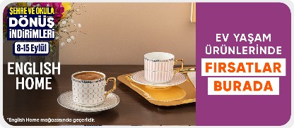 English Home Mağazasında Özel fiyatlar	