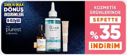 Kozmetik ürünlerinde  sepette %35 indirim