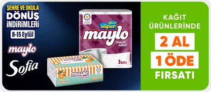 Kağıt ürünlerinde  2 al 1 öde fırsatı