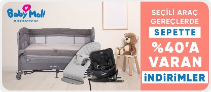  Babymall Seçili Araç Gereçlerde Sepette %40 a Varan İndirim