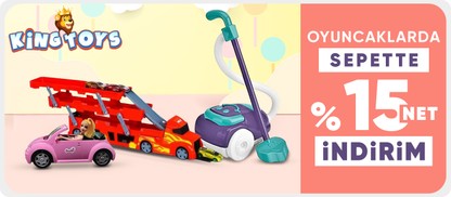 "King Toys Markalı Oyuncaklarda Sepette Net %15 İndirim"