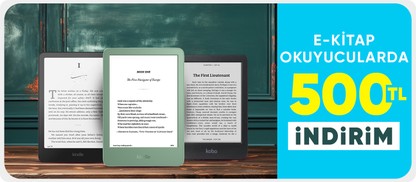 E-kitap okuyucularda  500 TL indirim*