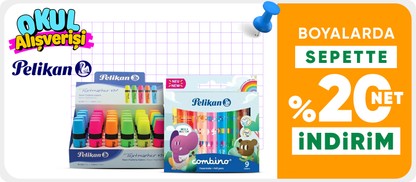 Pelikan Markalı Boyalarda Sepette %20 Net İndirim