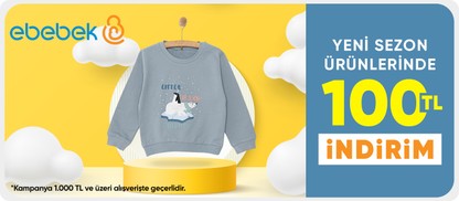 Yeni sezon ürünlerinde  100 TL indirim