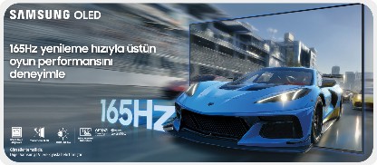 Samsung OLED  165Hz yenileme hızıyla  üstün oyun performansını deneyimle