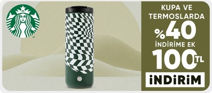 Starbucks Ürünlerinde %40 İndirim İndirime ek 100 tl kupon