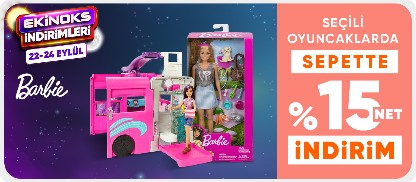 Seçili Barbie Markalı Oyuncaklarda Sepette Net %15 İndirim