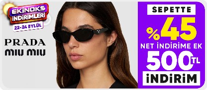 Prada&Miu Miu Gözlüklerde  Sepette %45 Net İndirime Ek 500 TL İndirim 