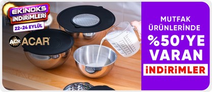 Acar ürünlerinde %50'ye varan indirim