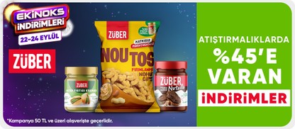 Atıştırmalıklarda  %45'e varan indirimler*