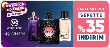 Parfümlerde sepette %35 indirim