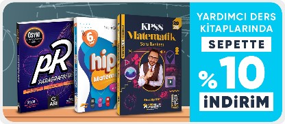 Yardımcı ders kitaplarında  sepette %10 indirim