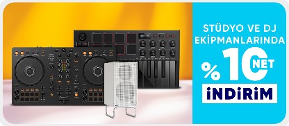 Stüdyo ve DJ ekipmanlarında  %10 net indirim