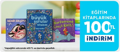 Eğitim kitaplarında  100 TL indirim