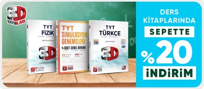 Ders kitaplarında  sepette %20 indirim