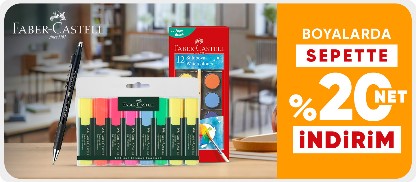 Faber-Castell Boyalarda Sepette %20 Net İndirim