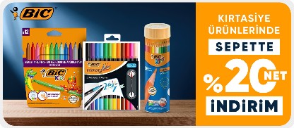 Bic Ürünlerinde Sepette %20 Net İndirim