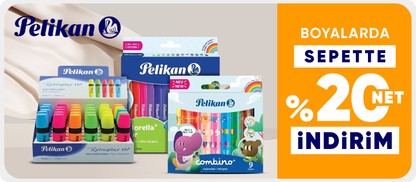 Pelikan Markalı Boyalarda Sepette %20 Net İndirim