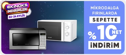 Mikrodalga Fırınlarda  Sepette %10 Net İndirim