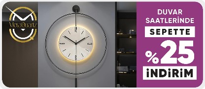 MetaQuartz Aksesuar Duvar Saatlerinde Sepette %25 İndirim
