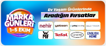 Ev yaşam ürünlerinde marka günleri