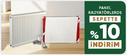 Panel Radyatörlerde Sepette %10 indirim