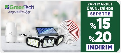 Greentech Markasına Özel Sepette %15 - %20 indirim 