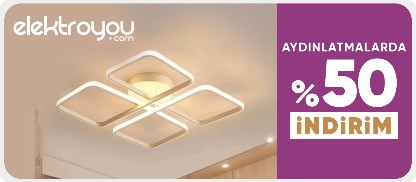 Elektroyou Aydınlatma Ürünlerinde %50 İndirim Fırsatı