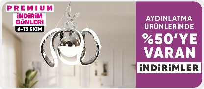 Aydınlatma Ürünlerinde %50'ye Varan İndirim