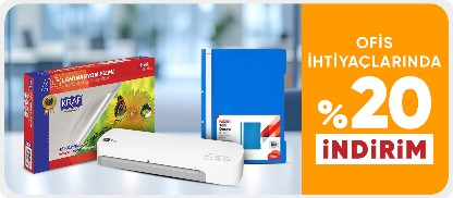 Ofis İhtiyaçlarında %20 İndirim