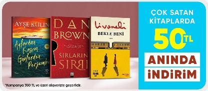 Çok Satan Kitaplarda  50 TL Anında İndirim