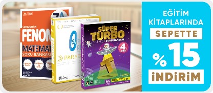 Eğitim Kitaplarında  Sepette %15 İndirim