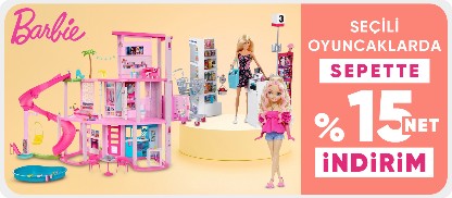 Seçili Barbie Markalı Oyuncaklarda Sepette Net %15 İndirim