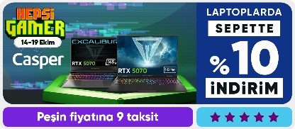 Casper Laptoplarda Sepette %10 İndirim