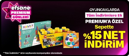 Oyuncaklarda Premium'a Özel Tüm İndirimlere Ek %15 İndirim