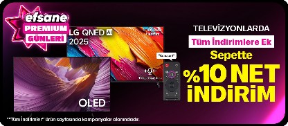 Televizyonlarda Tüm İndirimlere Ek Sepette %10 Net İndirim!