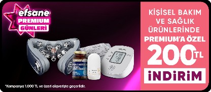 Kişisel Bakım ve Sağlık Ürünlerinde Premium'a Özel 1000 TL'ye 200 TL İndirim