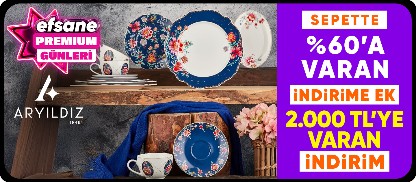 Aryıldız ürünlerinde Sepette %60'a varana ek 2000 TL'ye varan kupon