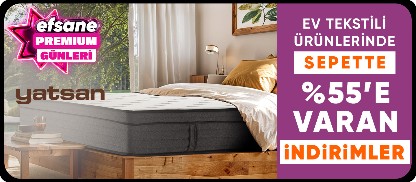 Yatsan ürünlerinde Sepette %55'e Varan İndirim