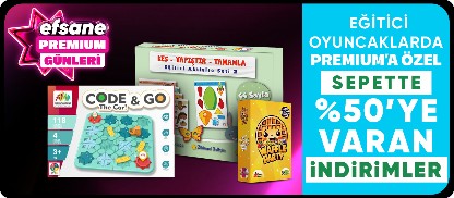 Premium'a Özel Eğitici Oyuncaklarda Sepette %50'ye Varan İndirim