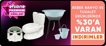 Bebek Banyo ve Tuvalet Ürünlerinde %30'a Varan İndirimler