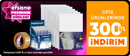 Ofis İhtiyaçlarına Özel  2000 TL'ye 300 TL İndirim