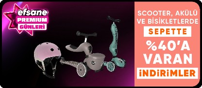Scooter, Akülü ve Bisikletlerde Sepette %40'a Varan İndirim