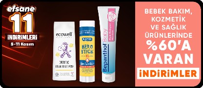 Bebek Bakım, Kozmetik ve Sağlık Ürünlerinde %60'a Varan İndirimler
