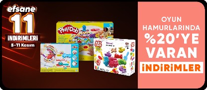 Oyun Hamurlarında Sepette %20'e Varan İndirim
