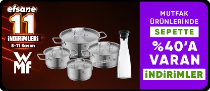 WMF mutfak ürünlerinde Sepette %40'a varan indirim