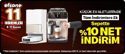 Efsane Kasıma Özel Küçük Ev Aletlerinde Sepette 10% Net İndirim !
