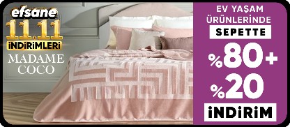 Ev Yaşam Ürünlerinde  %80+%20 İndirim