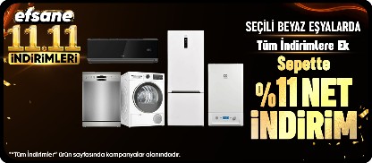 Efsane Kasıma Özel Seçili Beyaz Eşyalarda Sepette %11 Net İndirim!