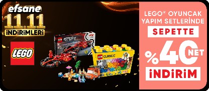 LEGO® oyuncak yapım setlerinde Sepette Net %40 İndirim